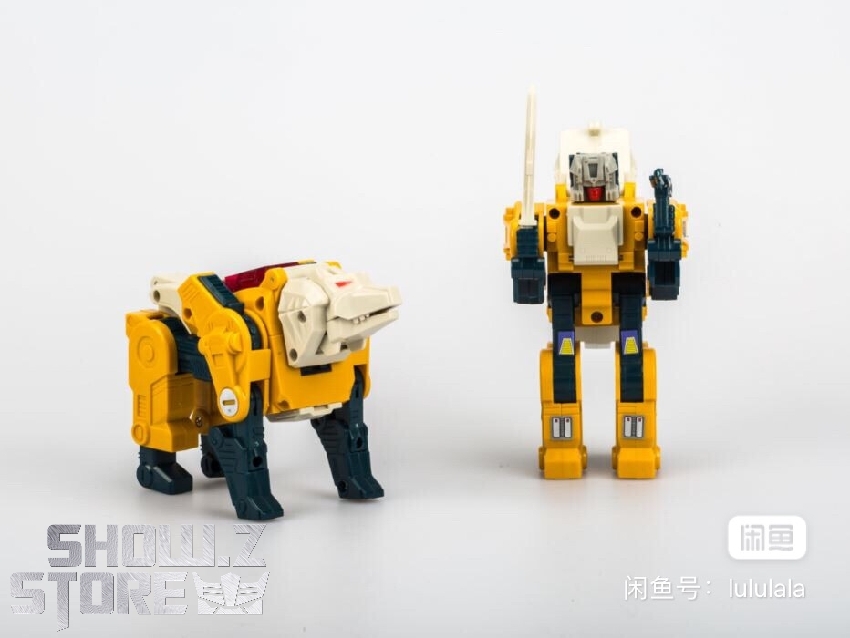 G1 Headmasters Weirdwolf yellow beast robot transformation collectible figure G1 Headmasters Weirdwolf yellow beast robot transformation collectible figure