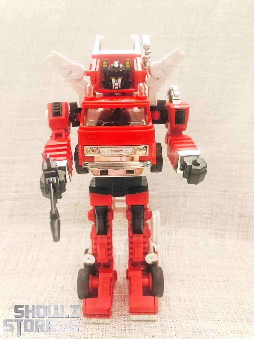 G1 Inferno vintage red robot collectible in original packaging box G1 Inferno vintage red robot collectible in original packaging box