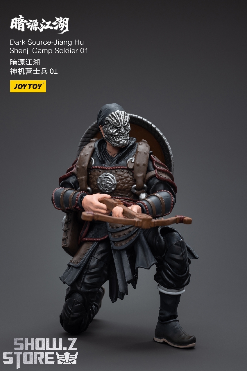 JoyToy Shenji Camp Soldier detailed figure with metal shield and combat armor in tactical ready position JoyToy Shenji Camp Soldier detailed figure with metal shield and combat armor in tactical ready position