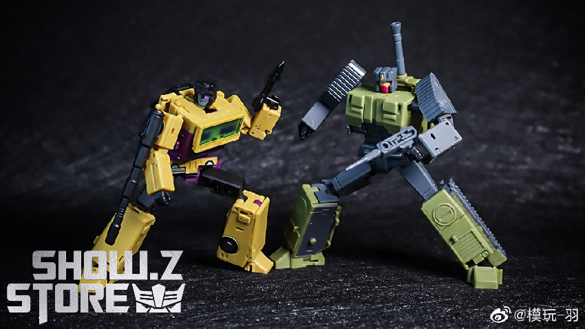 Bruticus robots shown side by side displaying different size and configuration variants Bruticus robots shown side by side displaying different size and configuration variants