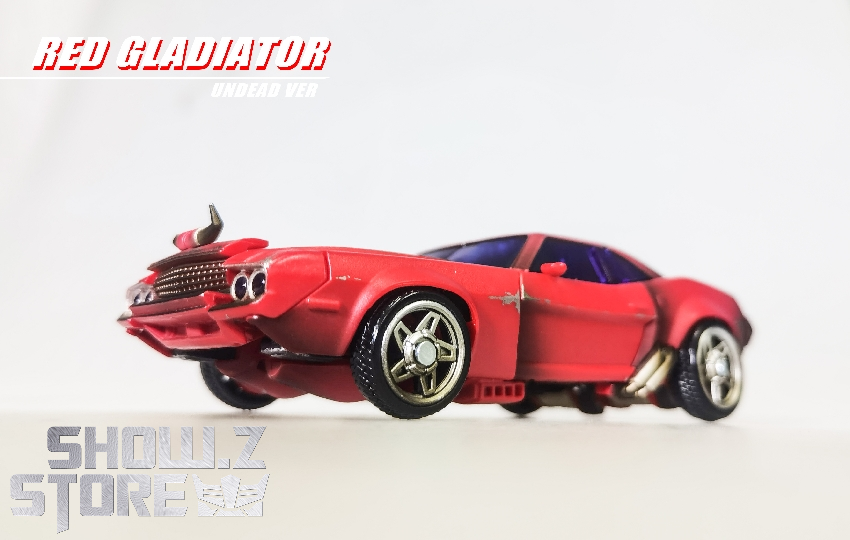 Red Cliffjumper zombie transformation robot toy with detailed vehicle and robot modes Red Cliffjumper zombie transformation robot toy with detailed vehicle and robot modes