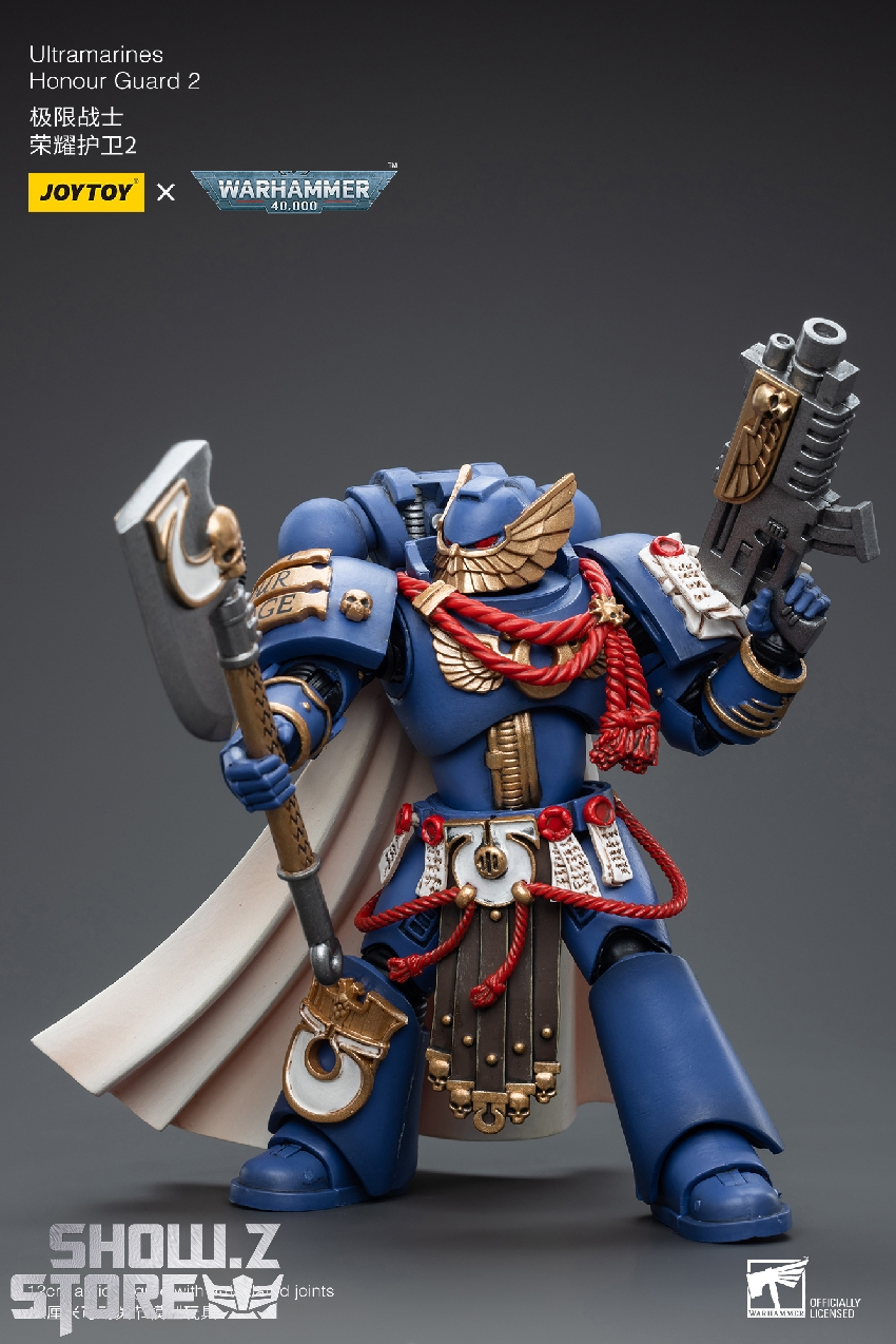 Warhammer 40K Ultramarines Honour Guard tactical warrior figure with multiple gear Warhammer 40K Ultramarines Honour Guard tactical warrior figure with multiple gear