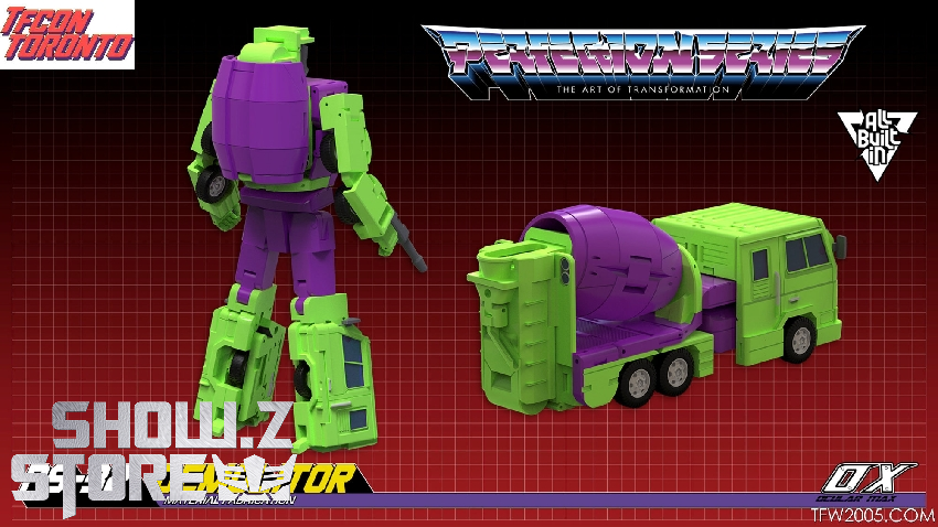 Mixmaster robot mode showing orange green yellow color blocks Mixmaster robot mode showing orange green yellow color blocks