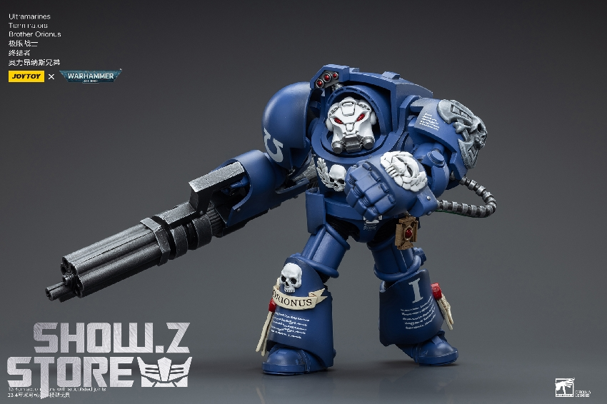 Detailed terminator figure with multiple weapon systems fully assembled Detailed terminator figure with multiple weapon systems fully assembled