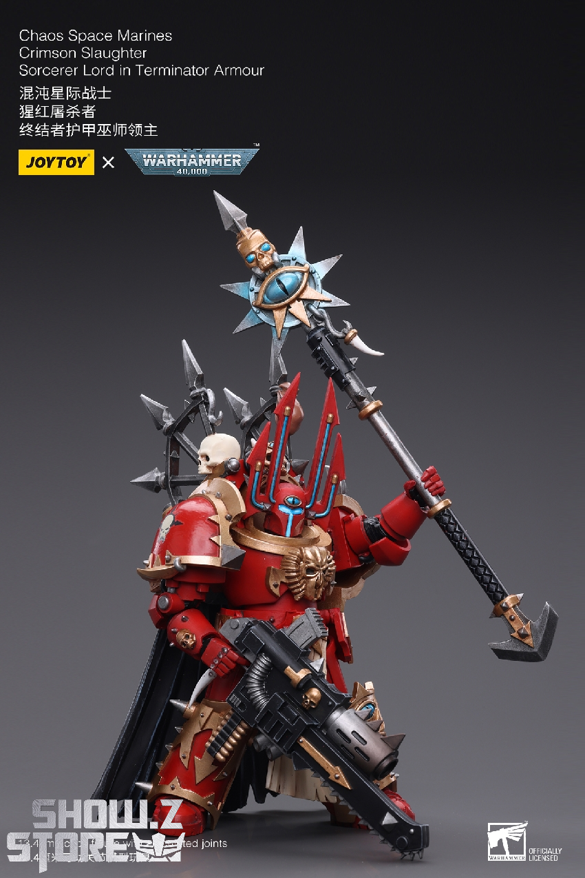 Dynamic pose of Chaos Space Marine showing articulation and weapon handling in combat Dynamic pose of Chaos Space Marine showing articulation and weapon handling in combat