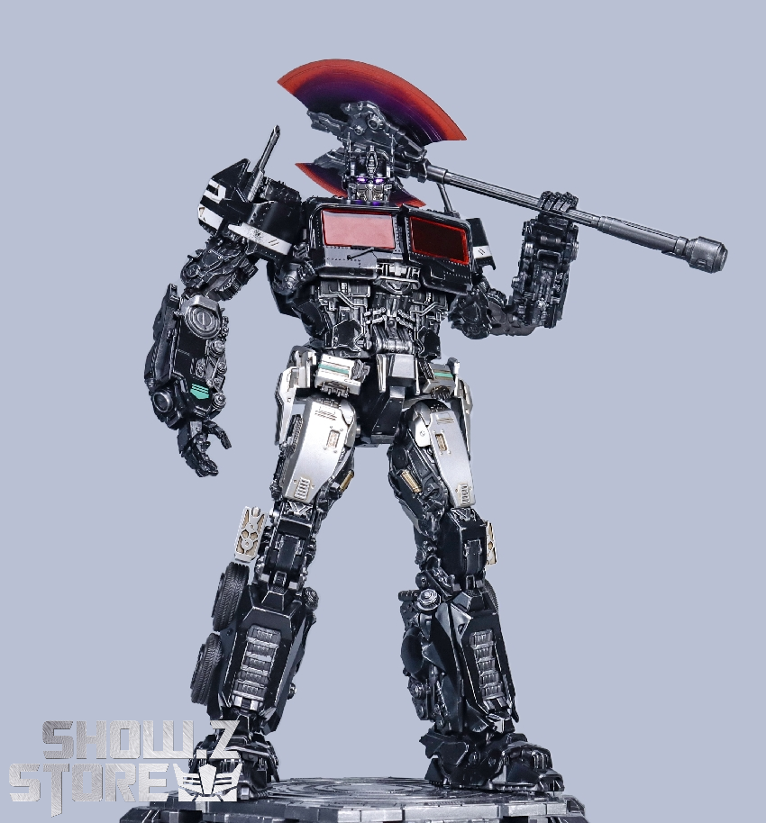 Detailed Nemesis Prime upgrade kit figure in standing combat position Detailed Nemesis Prime upgrade kit figure in standing combat position