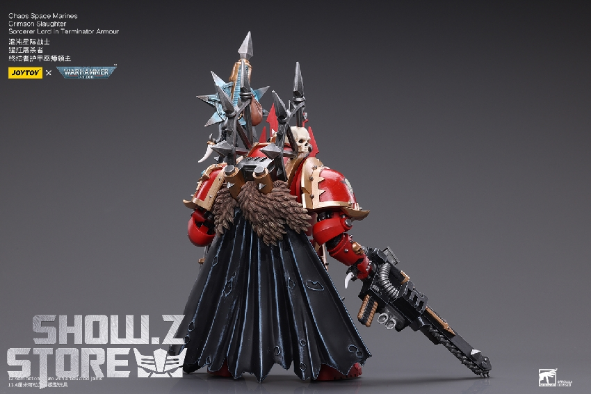 JoyToy 1/18 Warhammer 40K Chaos Space Marines soldier in detailed armor with weapons JoyToy 1/18 Warhammer 40K Chaos Space Marines soldier in detailed armor with weapons