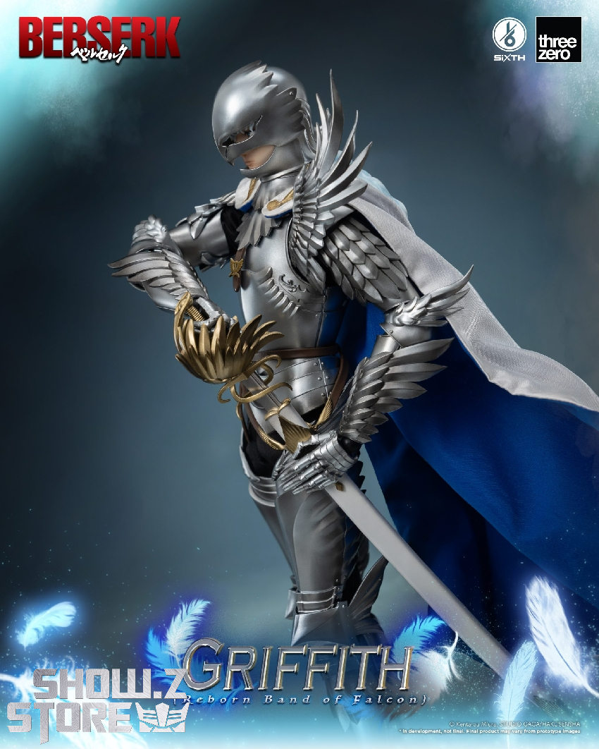 Threezero Berserk Griffith collectible figure with all accessories sword armor and detailed costume Threezero Berserk Griffith collectible figure with all accessories sword armor and detailed costume
