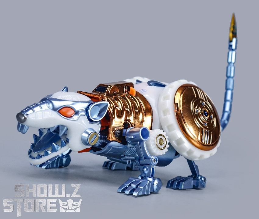Transformers Rattrap animal mode side profile detailed white paint job Transformers Rattrap animal mode side profile detailed white paint job