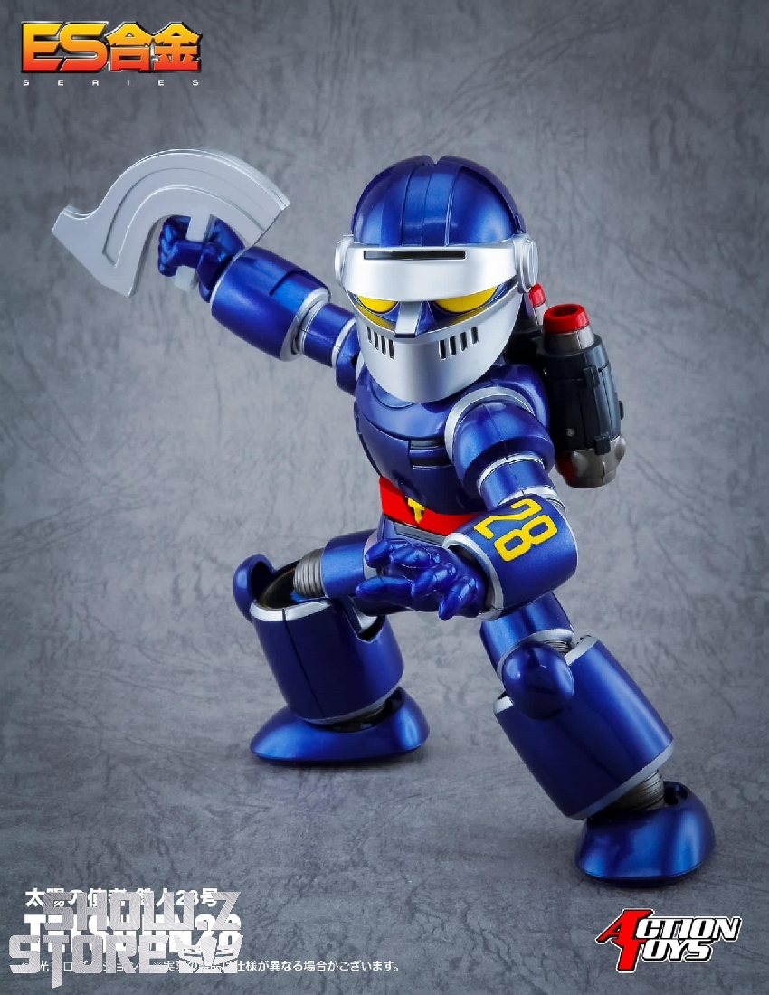 Action Toys ES Gokin figure showing LED effects and robot articulation Action Toys ES Gokin figure showing LED effects and robot articulation