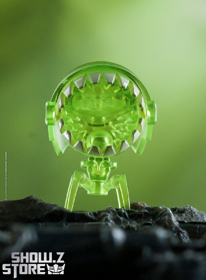 Transparent green mechanical robot figure with detailed internal structure visible Transparent green mechanical robot figure with detailed internal structure visible