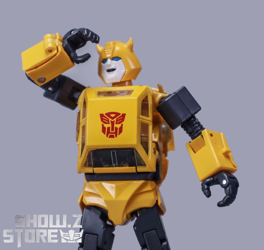 Bumblebee robot in vehicle mode showing yellow and black color scheme Bumblebee robot in vehicle mode showing yellow and black color scheme