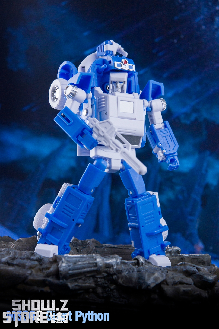 Dr.Wu Python Sandstorm with blue white aircraft and robot configurations Dr.Wu Python Sandstorm with blue white aircraft and robot configurations