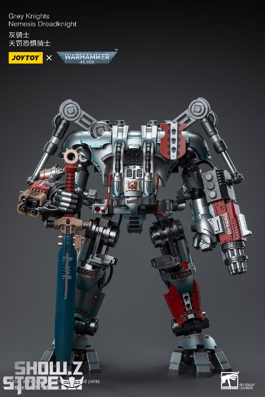 Dark mechanicus warrior statue with dynamic stance and metallic finishes Dark mechanicus warrior statue with dynamic stance and metallic finishes