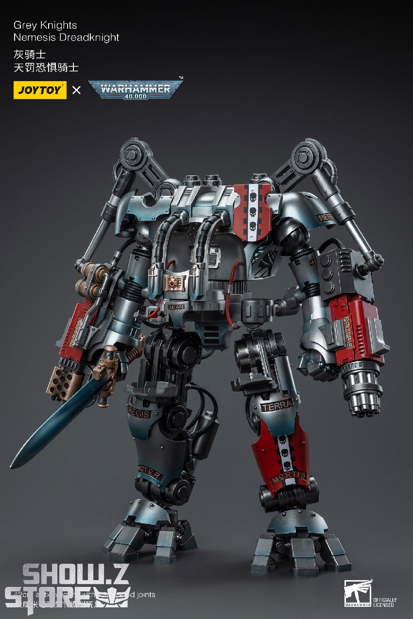 Armored knight robot with oversized plasma cannon and articulated joints Armored knight robot with oversized plasma cannon and articulated joints