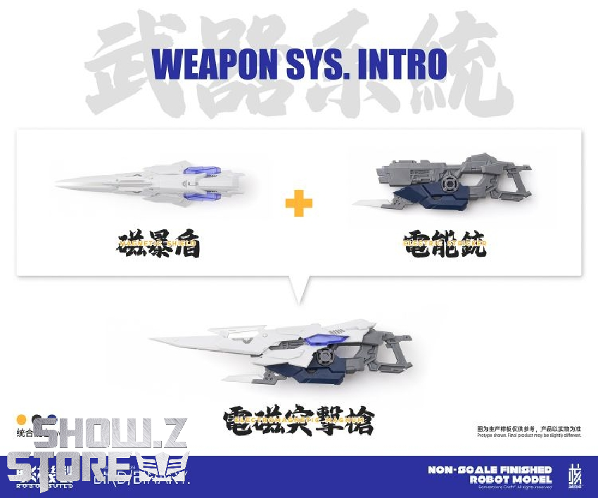 Earnestcore Craft Robot RB-13P Poseidon weapon system introduction diagram with component breakdown Earnestcore Craft Robot RB-13P Poseidon weapon system introduction diagram with component breakdown