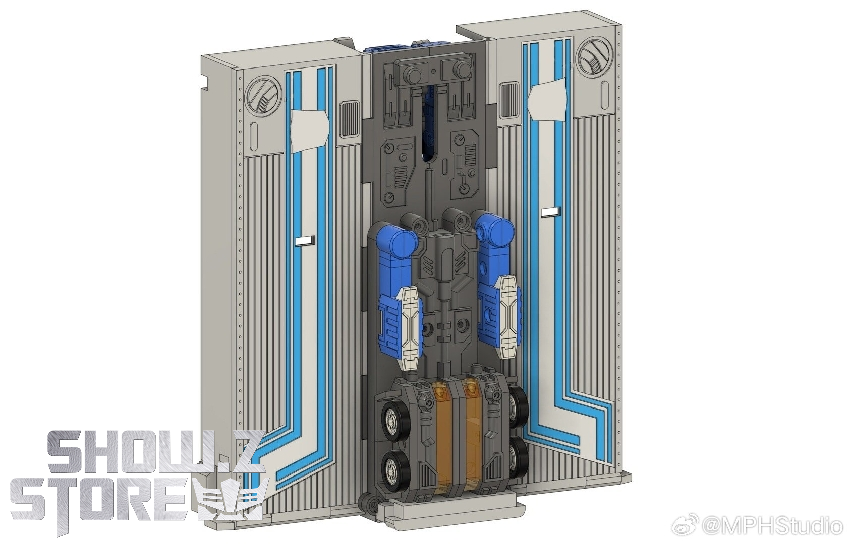 MPH-S04 trailer vehicle for Optimus Prime with operational carrier system MPH-S04 trailer vehicle for Optimus Prime with operational carrier system