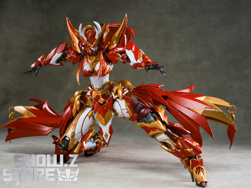 Vermilion Bird mecha dynamic action pose stance display Vermilion Bird mecha dynamic action pose stance display