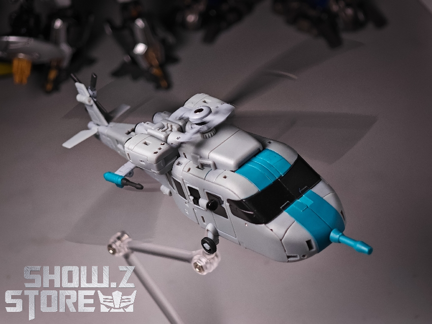 Magic Square Tornado Bruticus Vortex white blue helicopter mode Magic Square Tornado Bruticus Vortex white blue helicopter mode