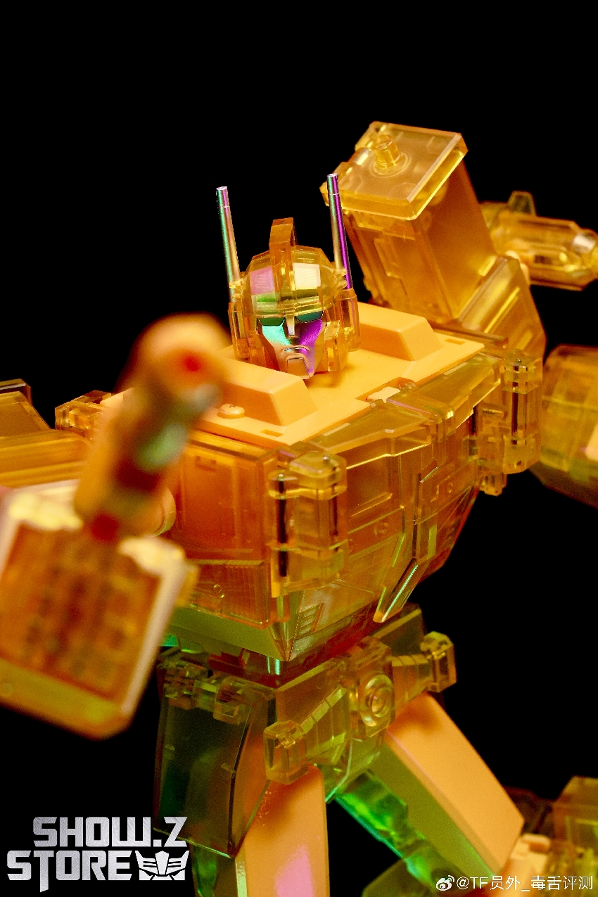 Clear robot showing construction and movable joints from multiple angles Clear robot showing construction and movable joints from multiple angles