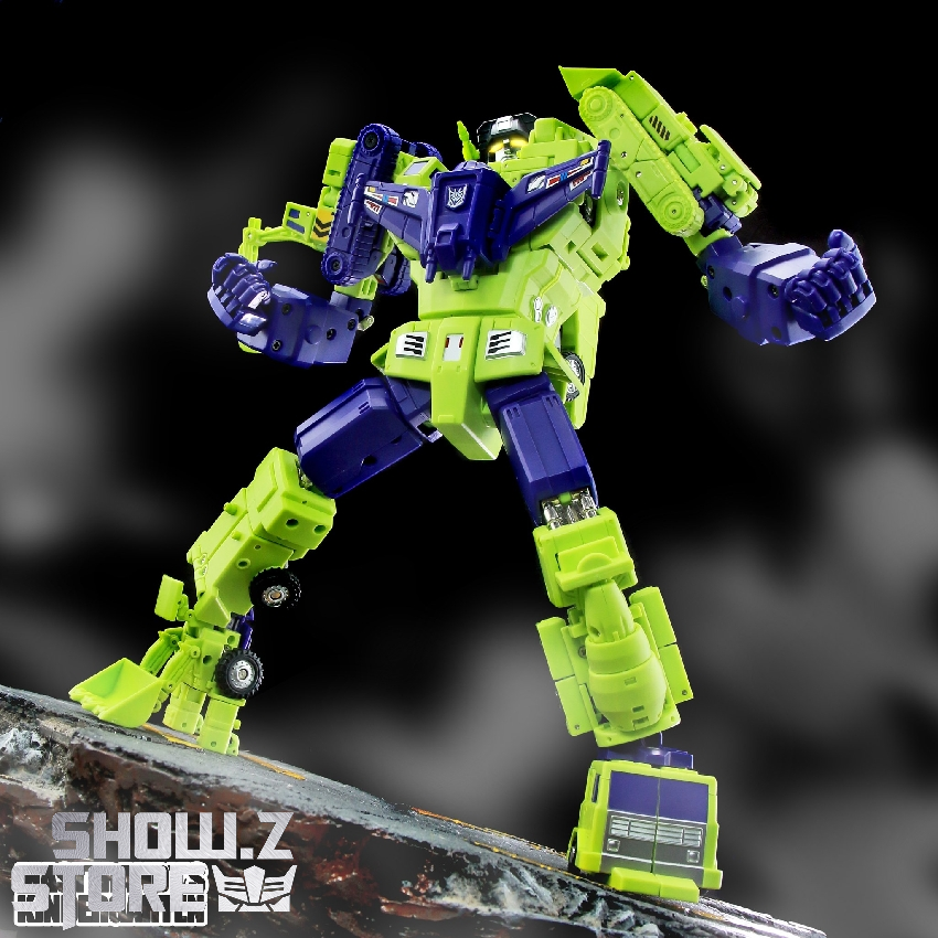 NewAge Hephaestus Devastator limbs extended action stance display NewAge Hephaestus Devastator limbs extended action stance display