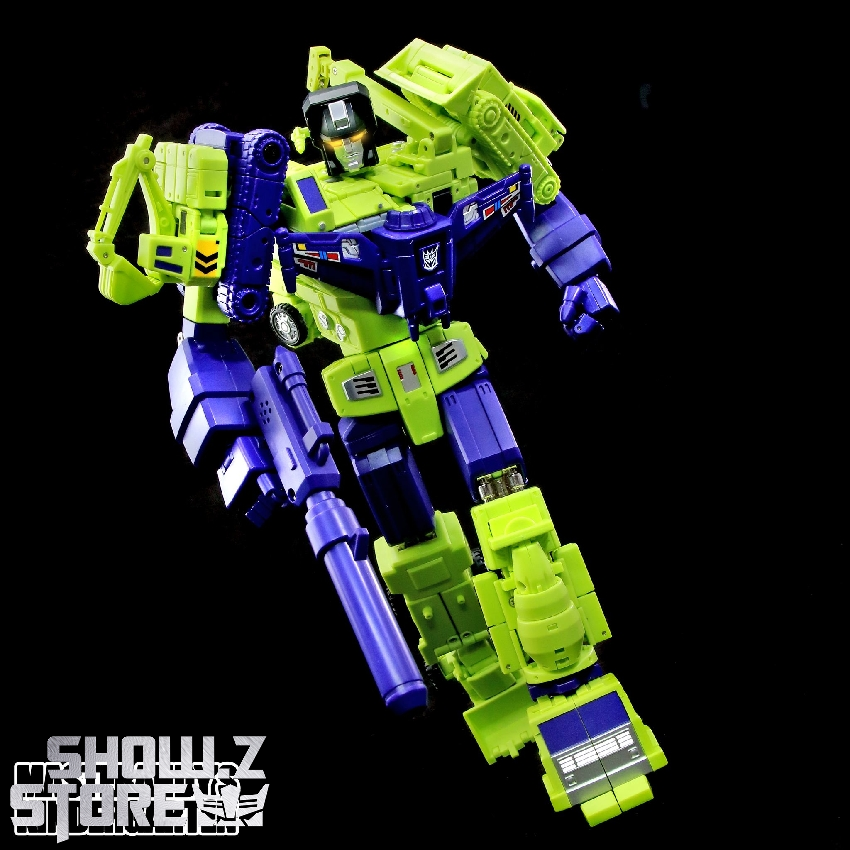 NewAge Hephaestus Devastator jumping kick dynamic pose action NewAge Hephaestus Devastator jumping kick dynamic pose action