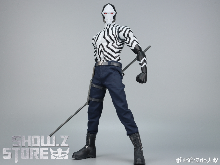 Adad standing pose zebra stripe armor combat stance display Adad standing pose zebra stripe armor combat stance display