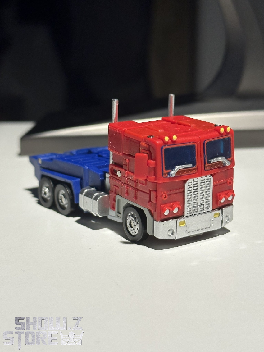 MPH Commander Optimus Prime truck mode side angle view MPH Commander Optimus Prime truck mode side angle view