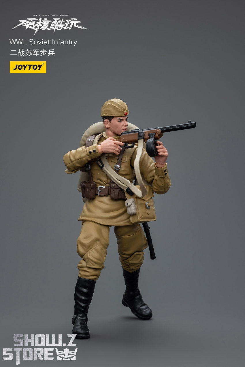 JoyToy Soviet military figure in period-accurate khaki combat gear JoyToy Soviet military figure in period-accurate khaki combat gear