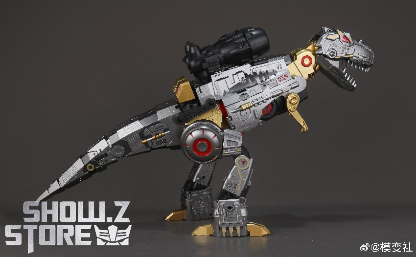 Shadow Overlord robot figure demonstrating transformation and articulation Shadow Overlord robot figure demonstrating transformation and articulation