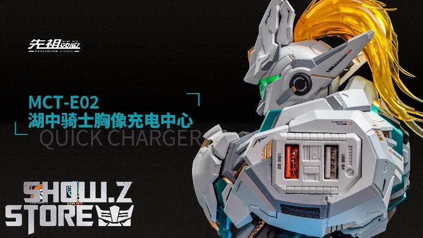 Lancelot Progenitor Effect robot figure with quick charger base accessories Lancelot Progenitor Effect robot figure with quick charger base accessories