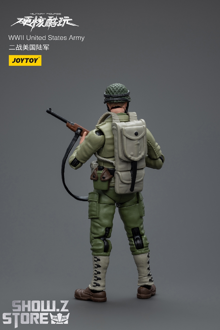US military figure carrying rifle with ammunition and field gear US military figure carrying rifle with ammunition and field gear