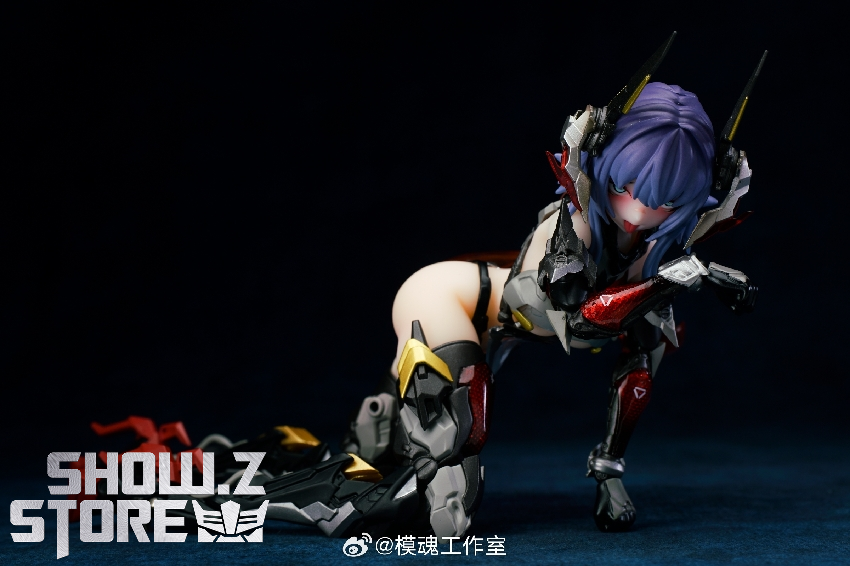 Blue-haired anime mecha girl with red accent armor and flowing white cape costume Blue-haired anime mecha girl with red accent armor and flowing white cape costume