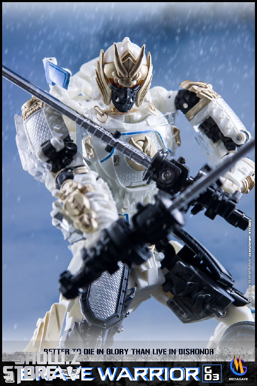 Robot action figure with interchangeable weapons and armor details Robot action figure with interchangeable weapons and armor details