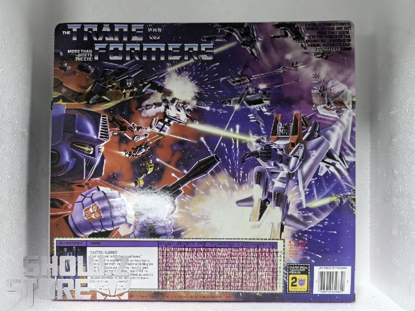 Dirge G1 decepticon jet original packaging display Dirge G1 decepticon jet original packaging display