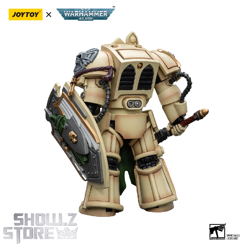 JoyToy Deathwing Knight figure cream color robes with ornate armor and weapons JoyToy Deathwing Knight figure cream color robes with ornate armor and weapons