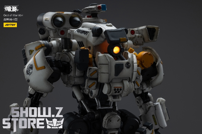 God of War 86-II mecha in standing pose displaying full combat loadout God of War 86-II mecha in standing pose displaying full combat loadout