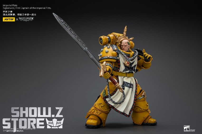 Imperial Fists warrior with gray tactical shield and gray weapon Imperial Fists warrior with gray tactical shield and gray weapon