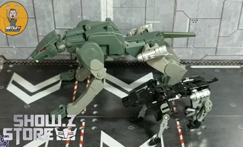 Mastermind Creations Ocular Max RMX-01C green and white beast mode transformation Mastermind Creations Ocular Max RMX-01C green and white beast mode transformation