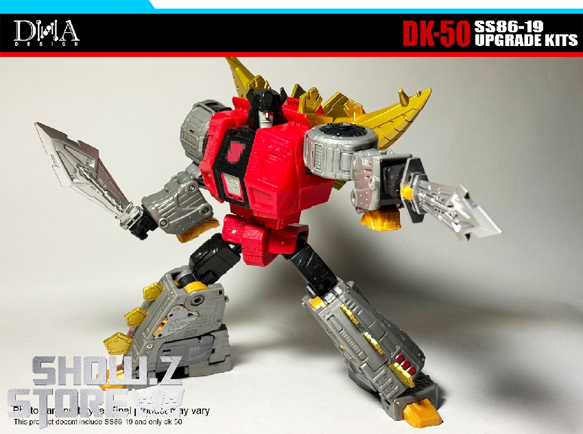 DNA Design DK-50 upgrade kits for SS86-19 Dinobot Snarl with yellow sword and accessories DNA Design DK-50 upgrade kits for SS86-19 Dinobot Snarl with yellow sword and accessories