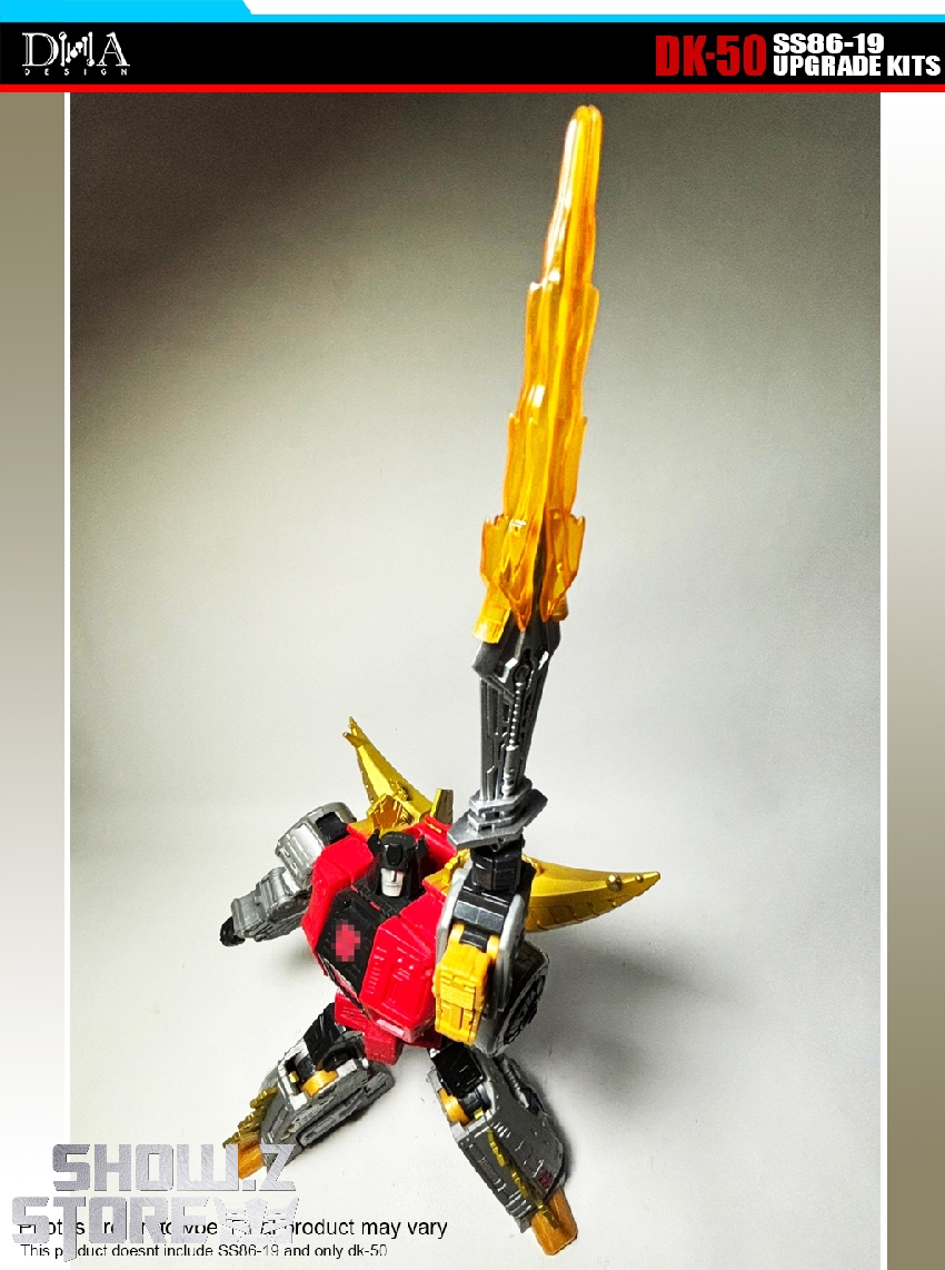 Yellow golden sword upgrade part for SS86 Snarl Dinobot figure Yellow golden sword upgrade part for SS86 Snarl Dinobot figure