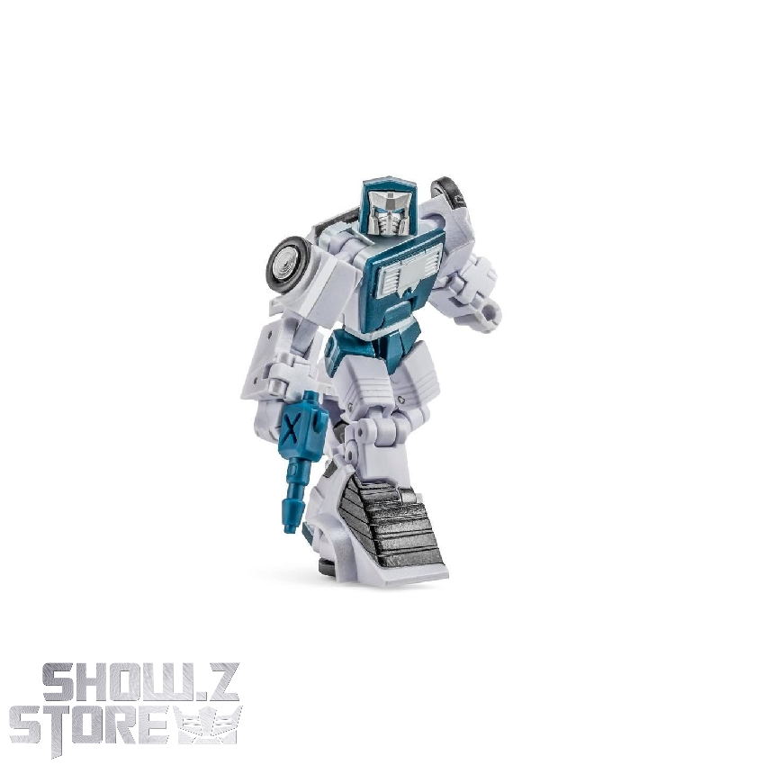 Complete transformation display showing both vehicle and robot modes with details Complete transformation display showing both vehicle and robot modes with details