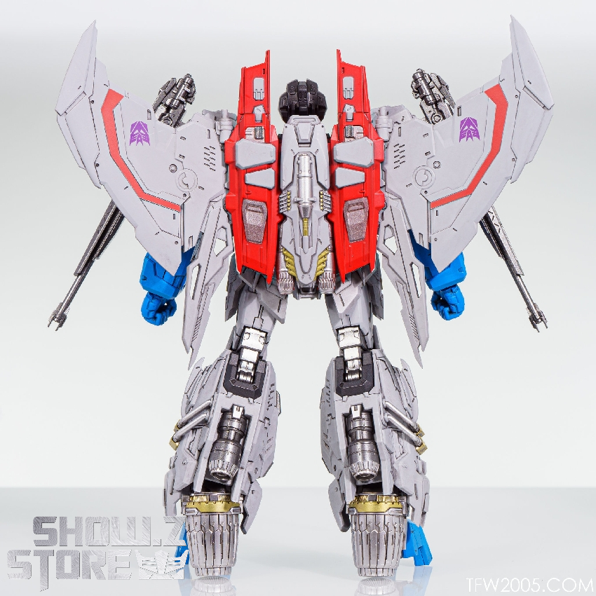 Starscream robot showing full arsenal and transformation accessories Starscream robot showing full arsenal and transformation accessories