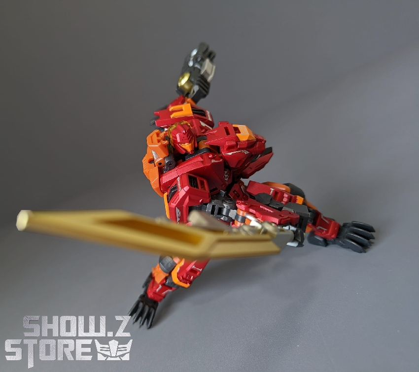 Cang-Toys Mini Ferocious Rampage red orange with gold sword Cang-Toys Mini Ferocious Rampage red orange with gold sword