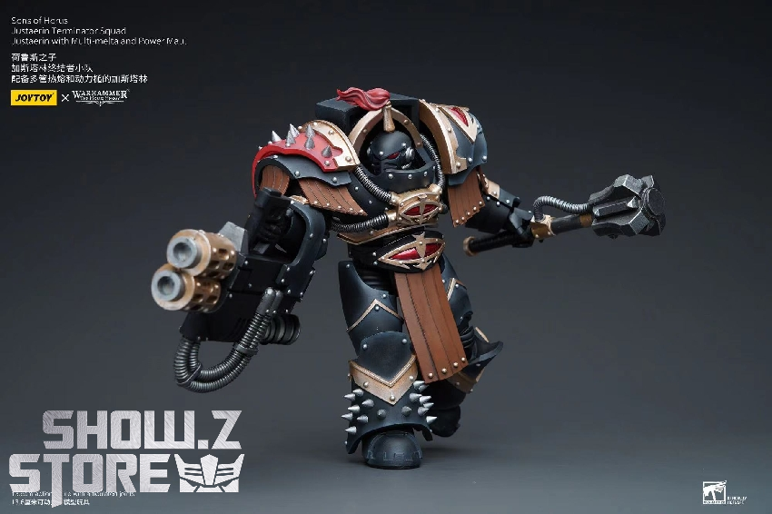 Articulated Warhammer 40K Sons of Horus Chaos Space Marine action figure detailed armor Articulated Warhammer 40K Sons of Horus Chaos Space Marine action figure detailed armor