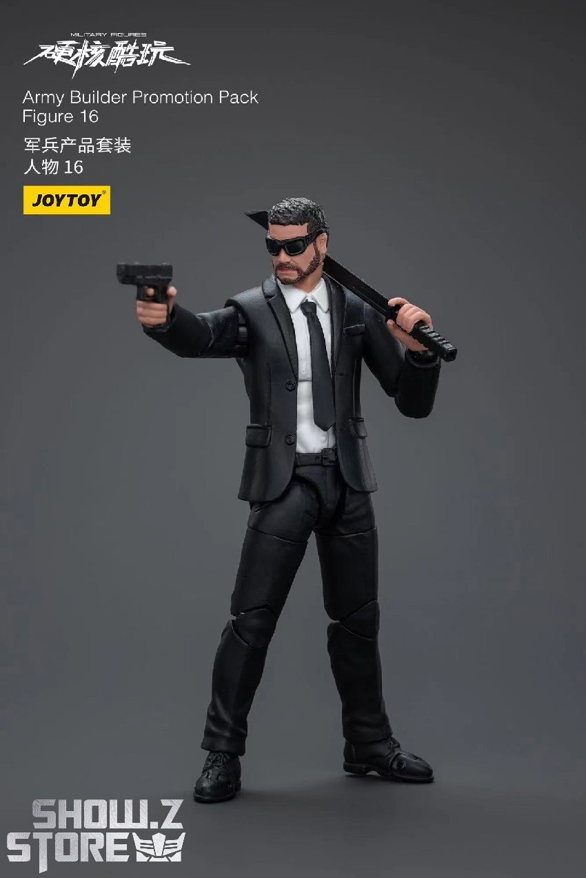 JoyToy 1/18 Hardcore Coldplay Army Builder soldier civilian figure black suit JoyToy 1/18 Hardcore Coldplay Army Builder soldier civilian figure black suit