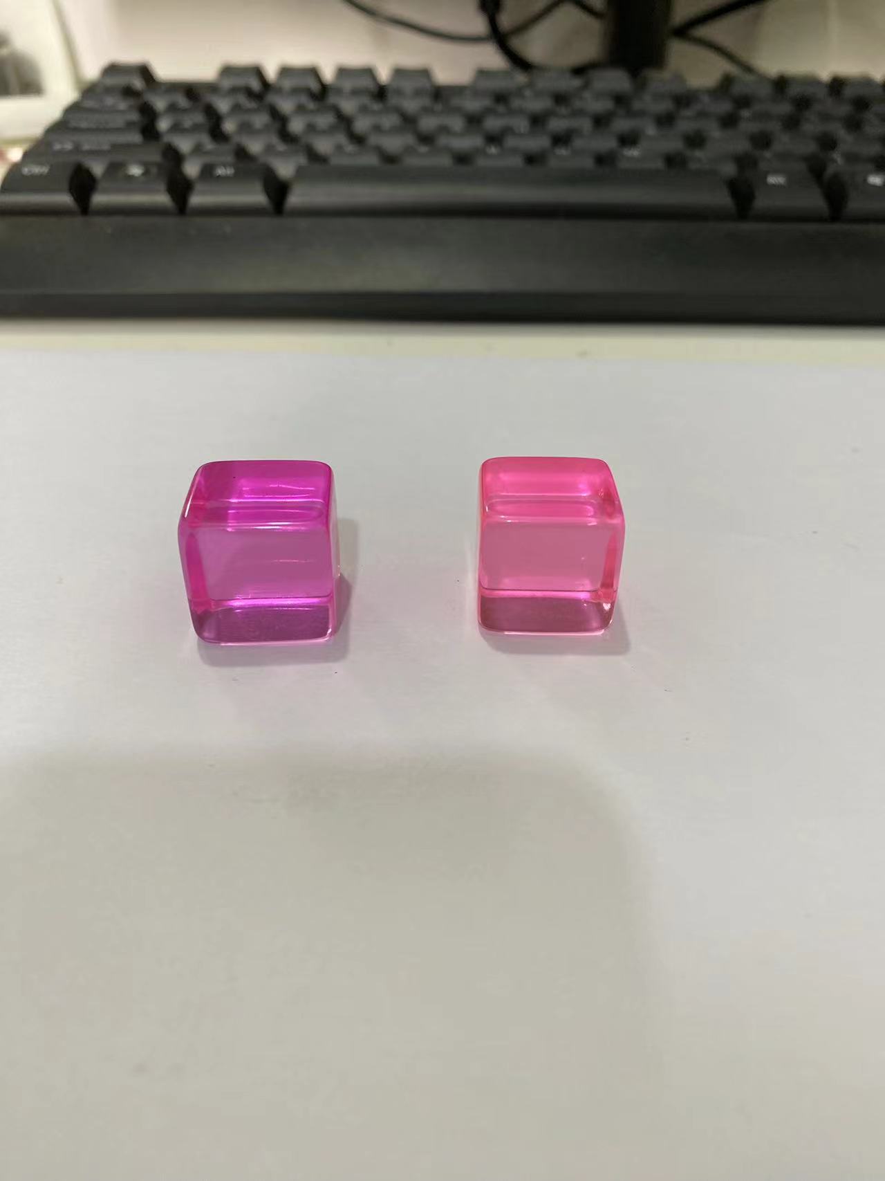 Set of transparent purple Energon cubes in formation arrangement Set of transparent purple Energon cubes in formation arrangement