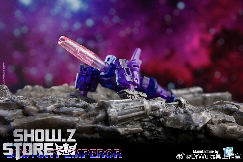 Dr.Wu Destroy Emperor Galvatron silver metallic armor robot Transformer premium Dr.Wu Destroy Emperor Galvatron silver metallic armor robot Transformer premium