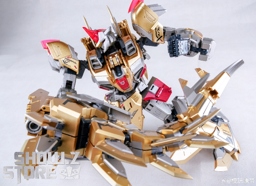 Cang-Toys Stegsarow Snarl angled combat pose view display Cang-Toys Stegsarow Snarl angled combat pose view display