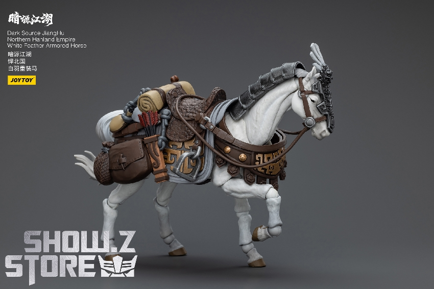 Mounted fighter on white horse with ornate armor and spear cavalry setup Mounted fighter on white horse with ornate armor and spear cavalry setup